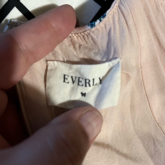 Everly mini dress spaghetti straps pink and blue size medium - Picture 8 of 11